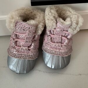 Pink Sorel boots baby